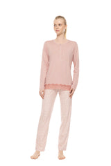 Pink Label - Pyjama Petite Rose Plaid