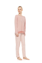 Pink Label - Pyjama Petite Rose Plaid
