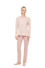 Pink Label - Pyjama Petite Rose Plaid