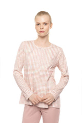 Pink Label - Pyjama Petite Rose Plaid