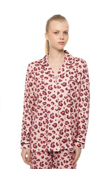 Pink Label - Pyjama Buttoned Wild Rose Leo