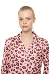 Pink Label - Pyjama Buttoned Wild Rose Leo