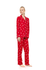Pink Label - Pyjama Buttoned Rasberry Heart