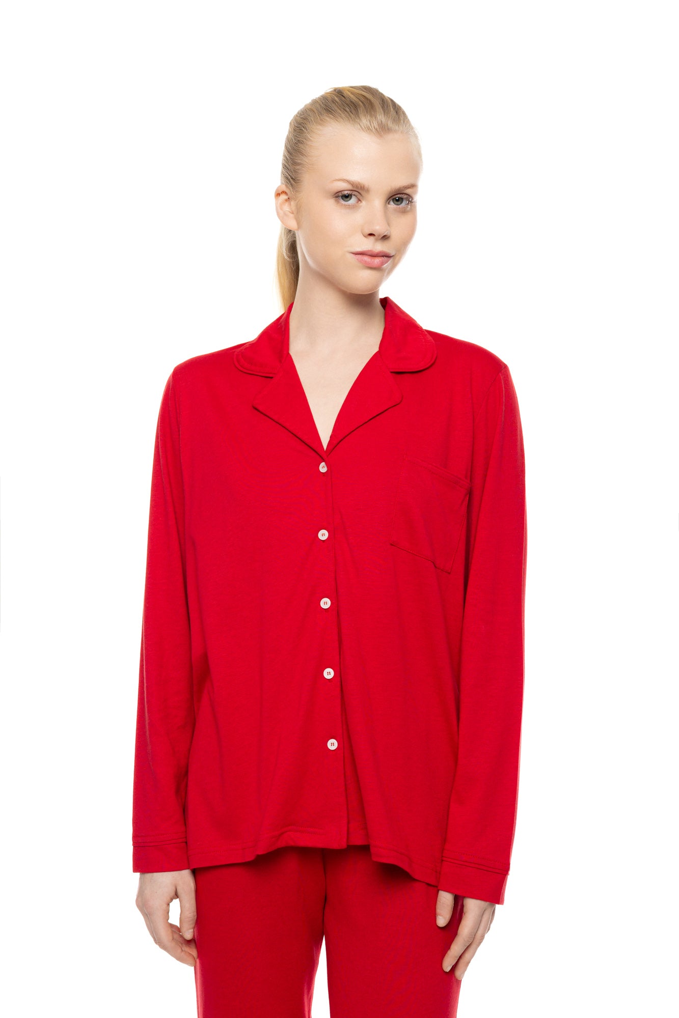 Pink Label - Pyjama Buttoned Rasberry