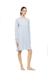 Pink Label - Nightgown Blue Cloud Plaid
