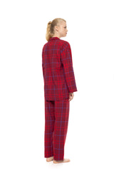 Pink Label - Pyjama Buttoned Cherry Plaid