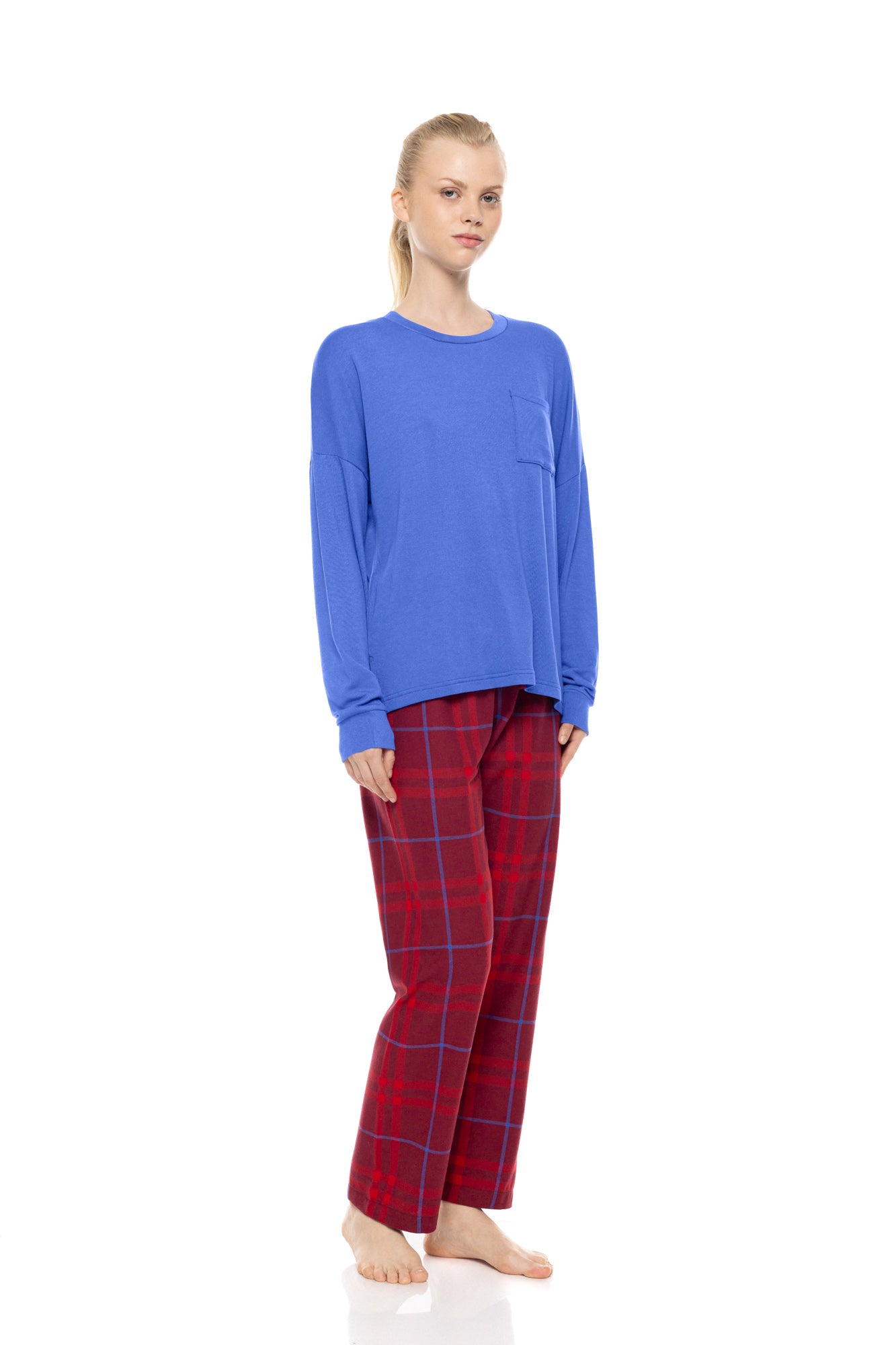 Pink Label - Pyjama Cherry Plaid