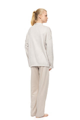 Pink Label - Robe Buttoned Soft Nutural
