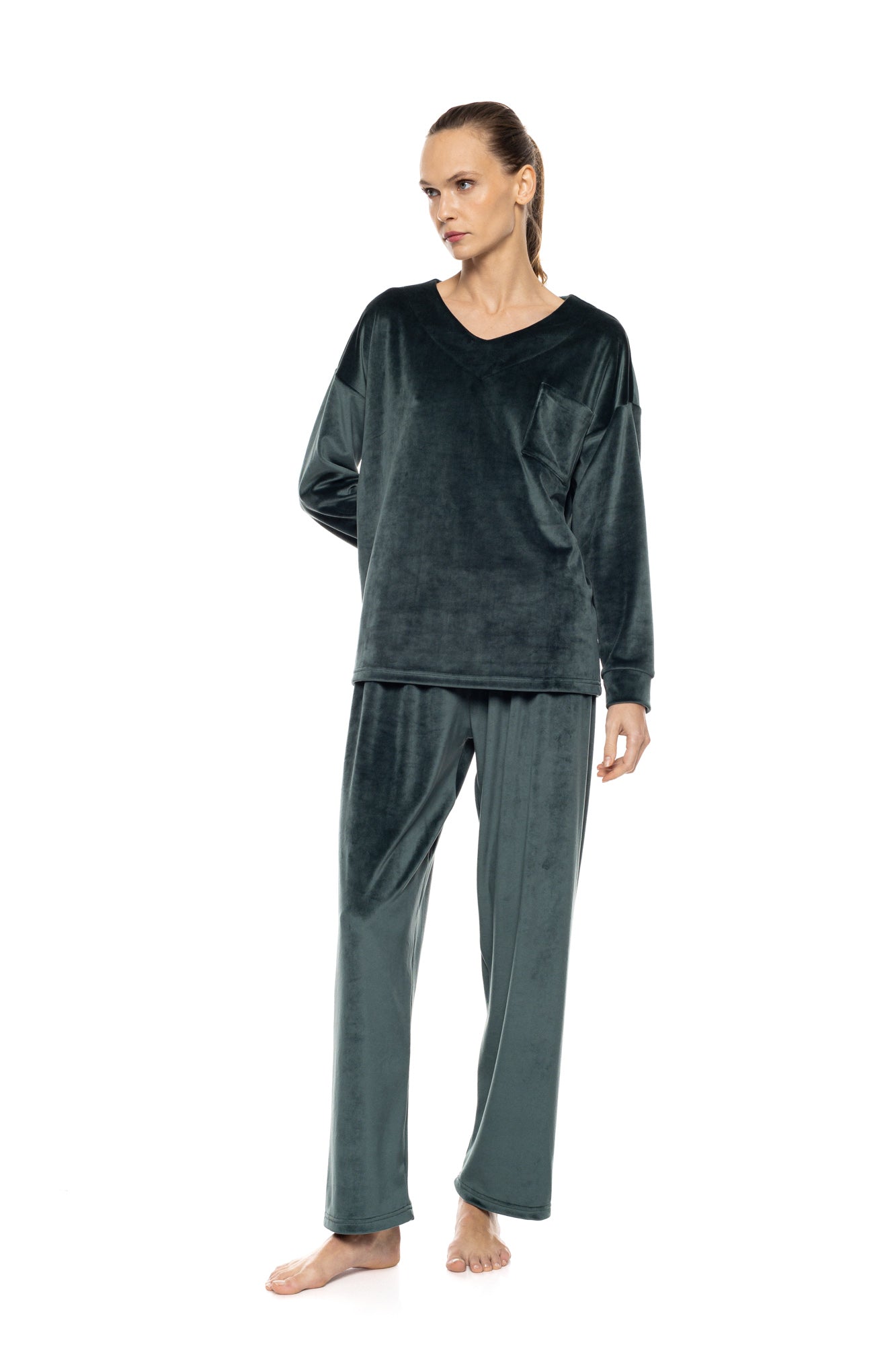 Pink Label - Pyjama V Soft Velvet
