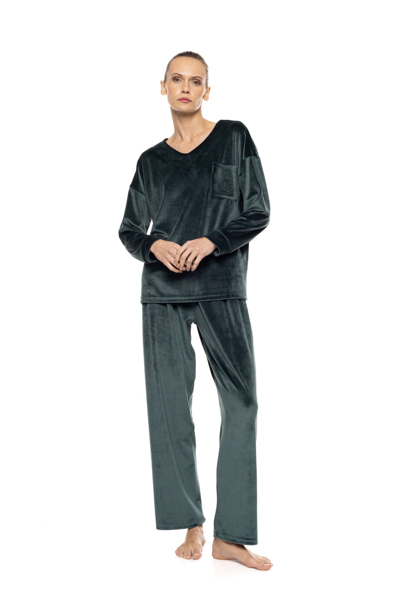 Pink Label - Pyjama V Soft Velvet