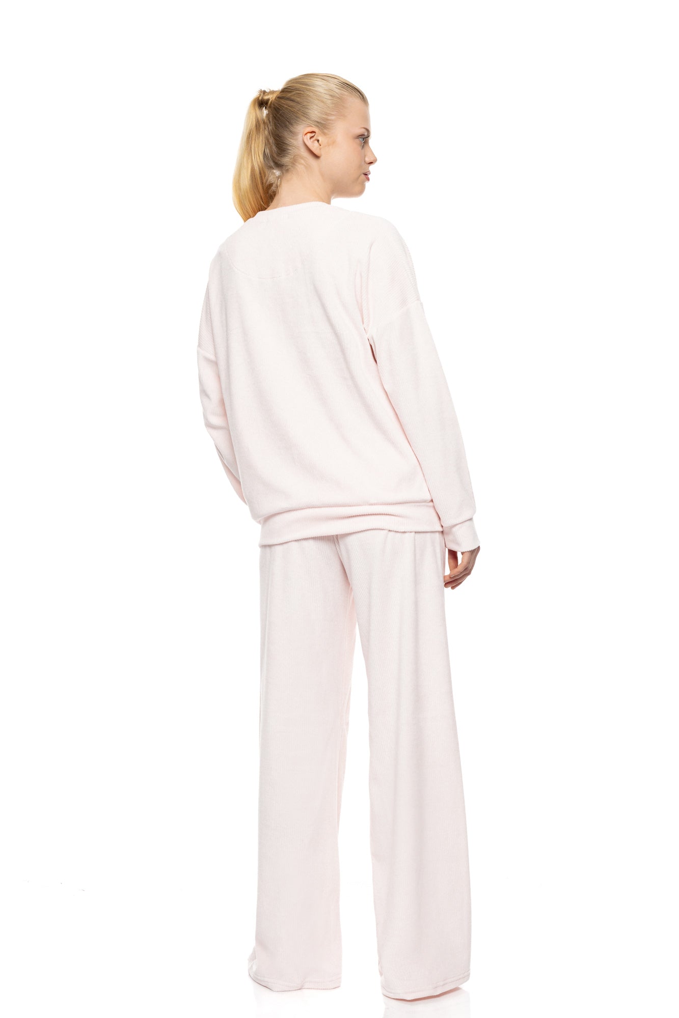 Pink Label - Loungewear Velvet Stripe