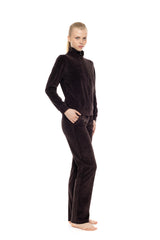 Pink Label - Trucksuit High Neck Velvet Stripe