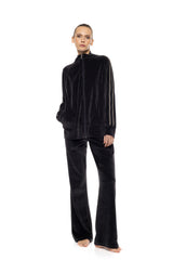 Pink Label - Trucksuit High Neck Velvet Furley Stripe