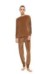 Pink Label - Loungewear Velvet Furley Stripe
