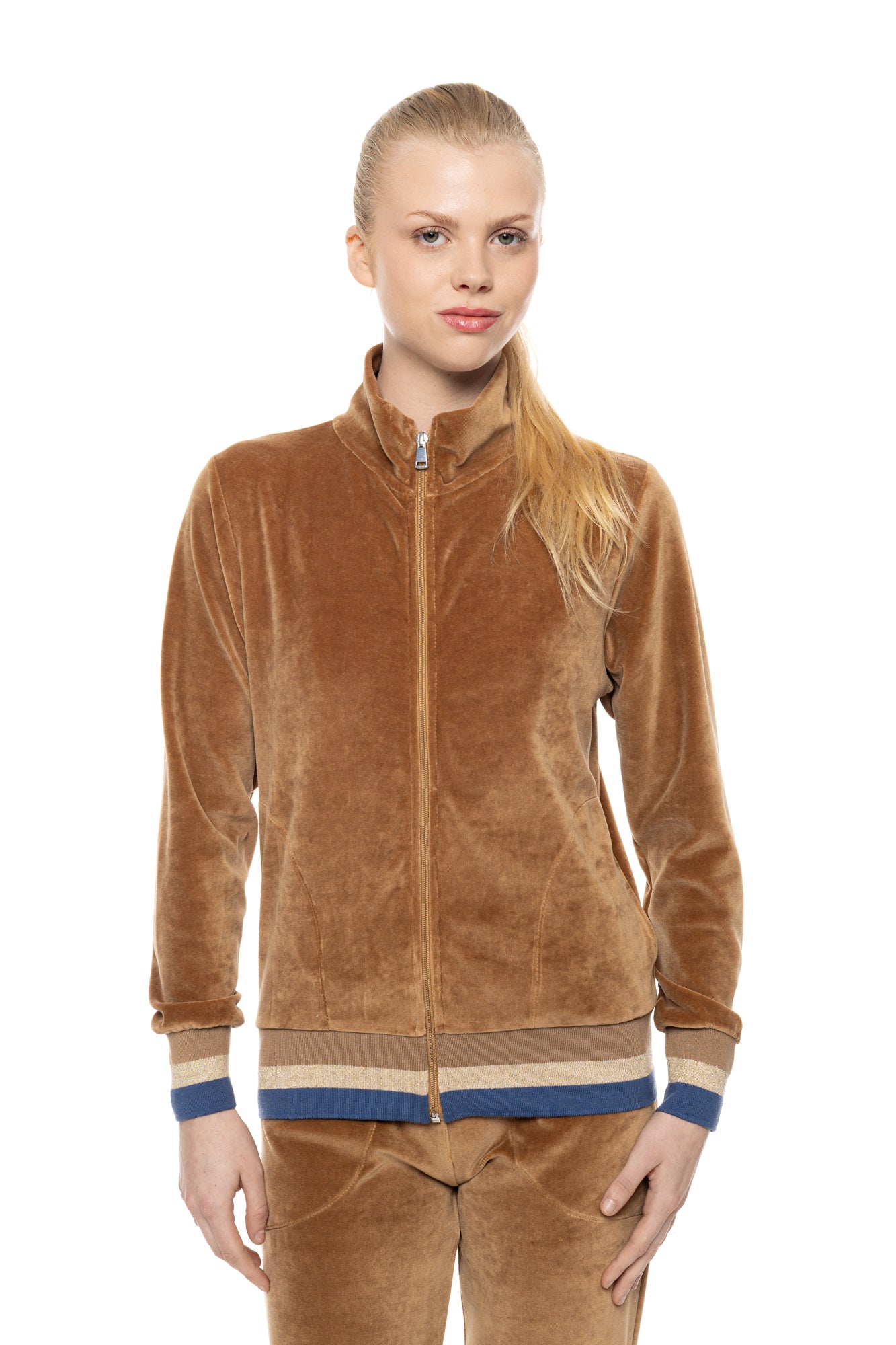 Pink Label - Trucksuit High Neck Velvet Knit