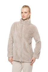 Pink Label - Robe Zipper Fleece Jaquard