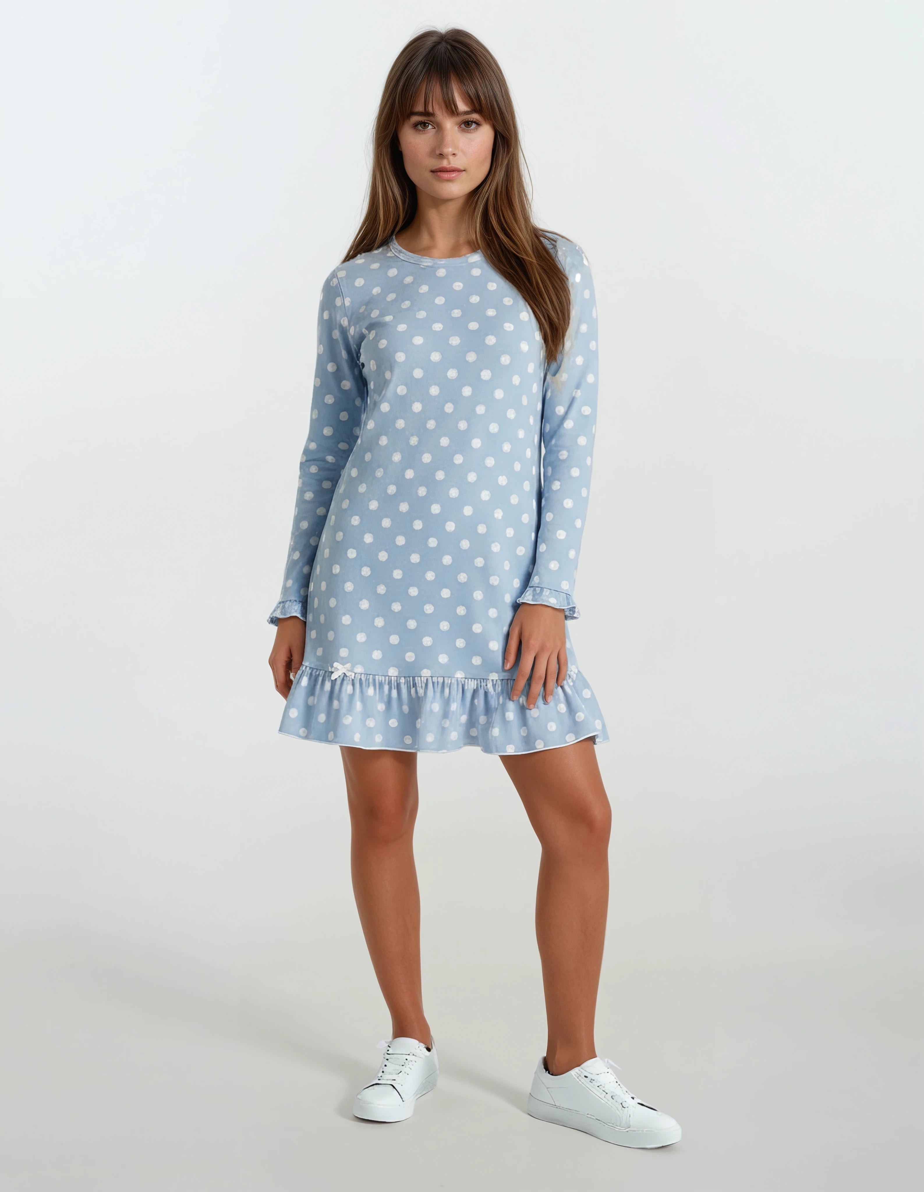 Pink Label - Nightgown Blue Dots