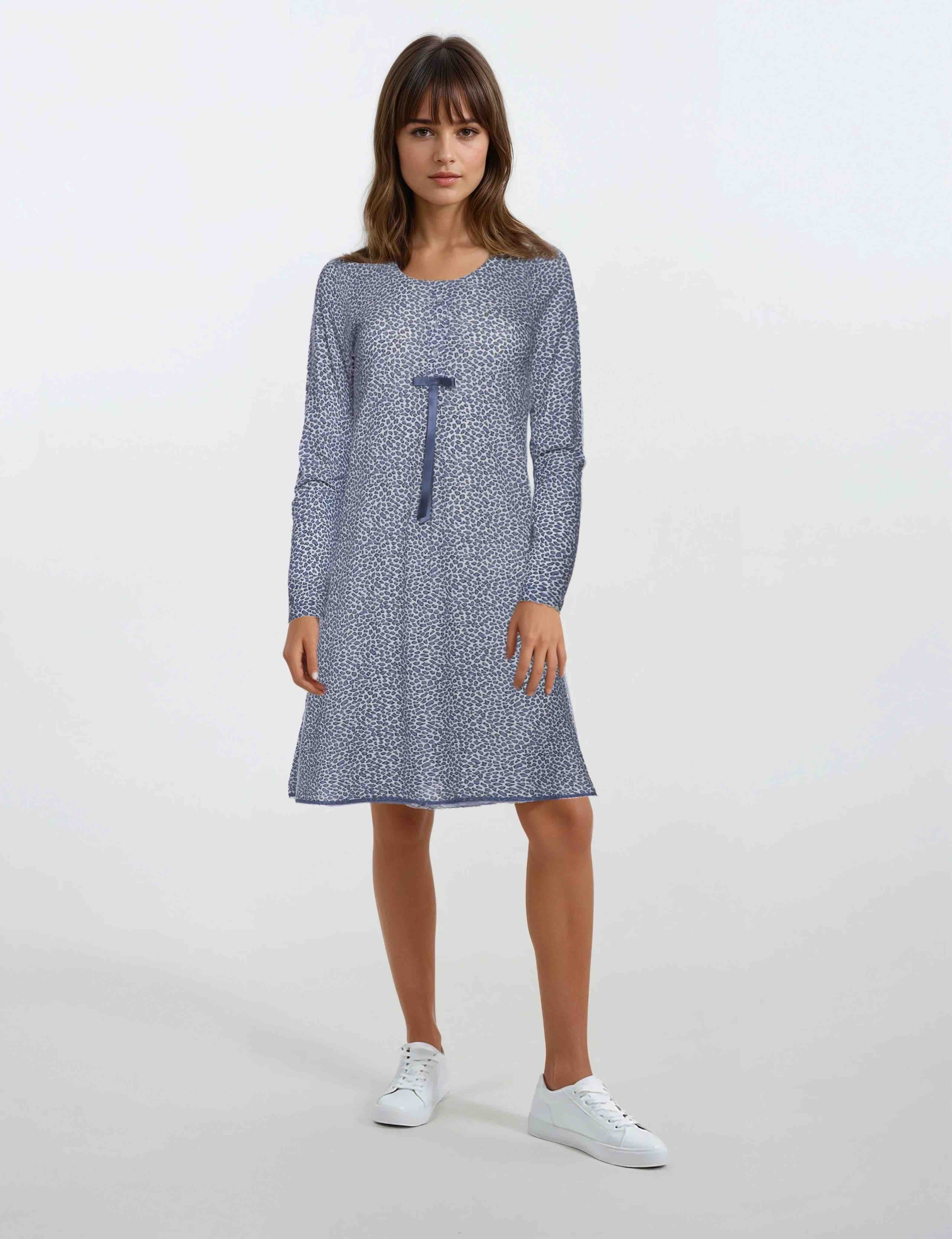 Pink Label - Nightgown Blue Leopard