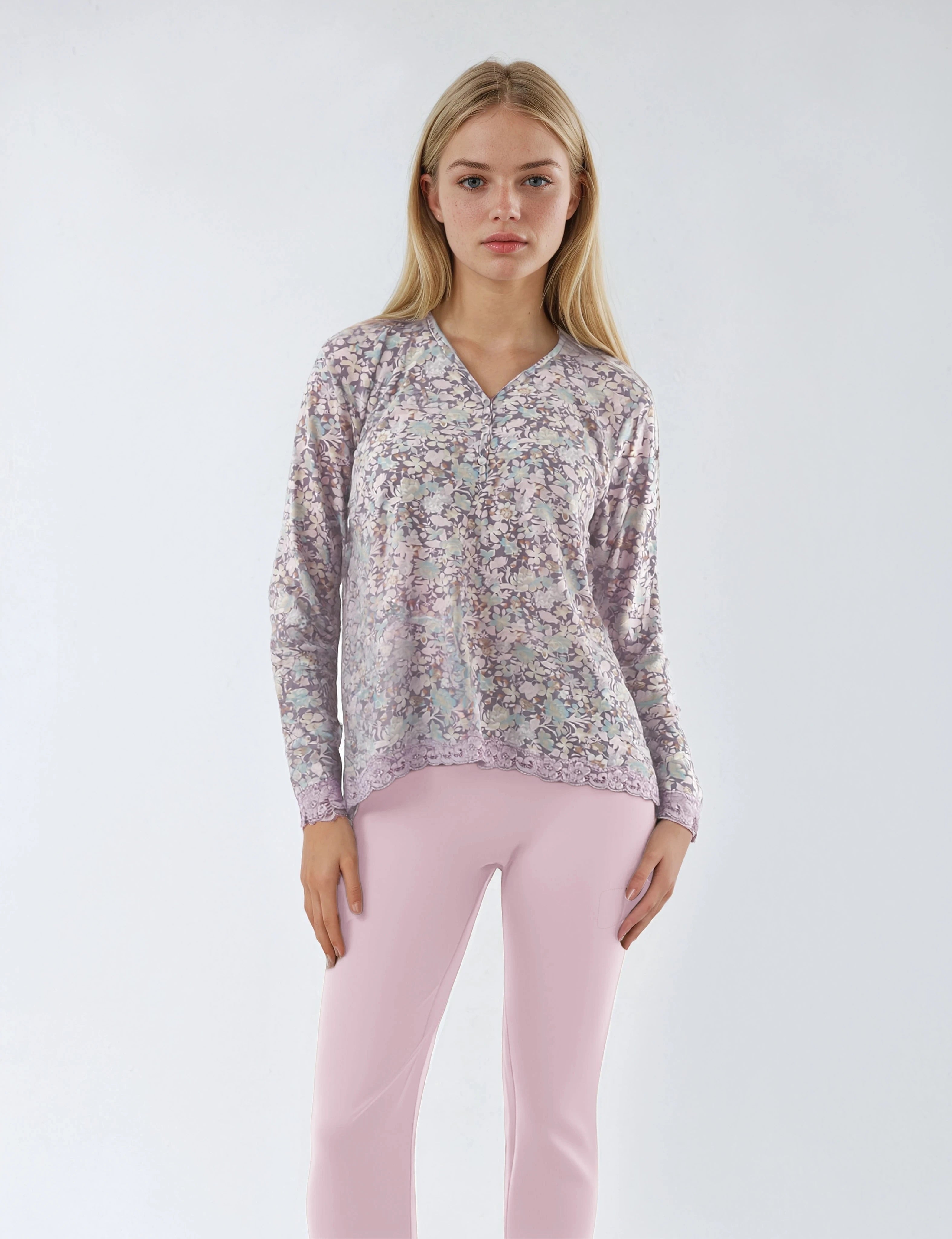 Pink Label - Pyjama Pink Flowers