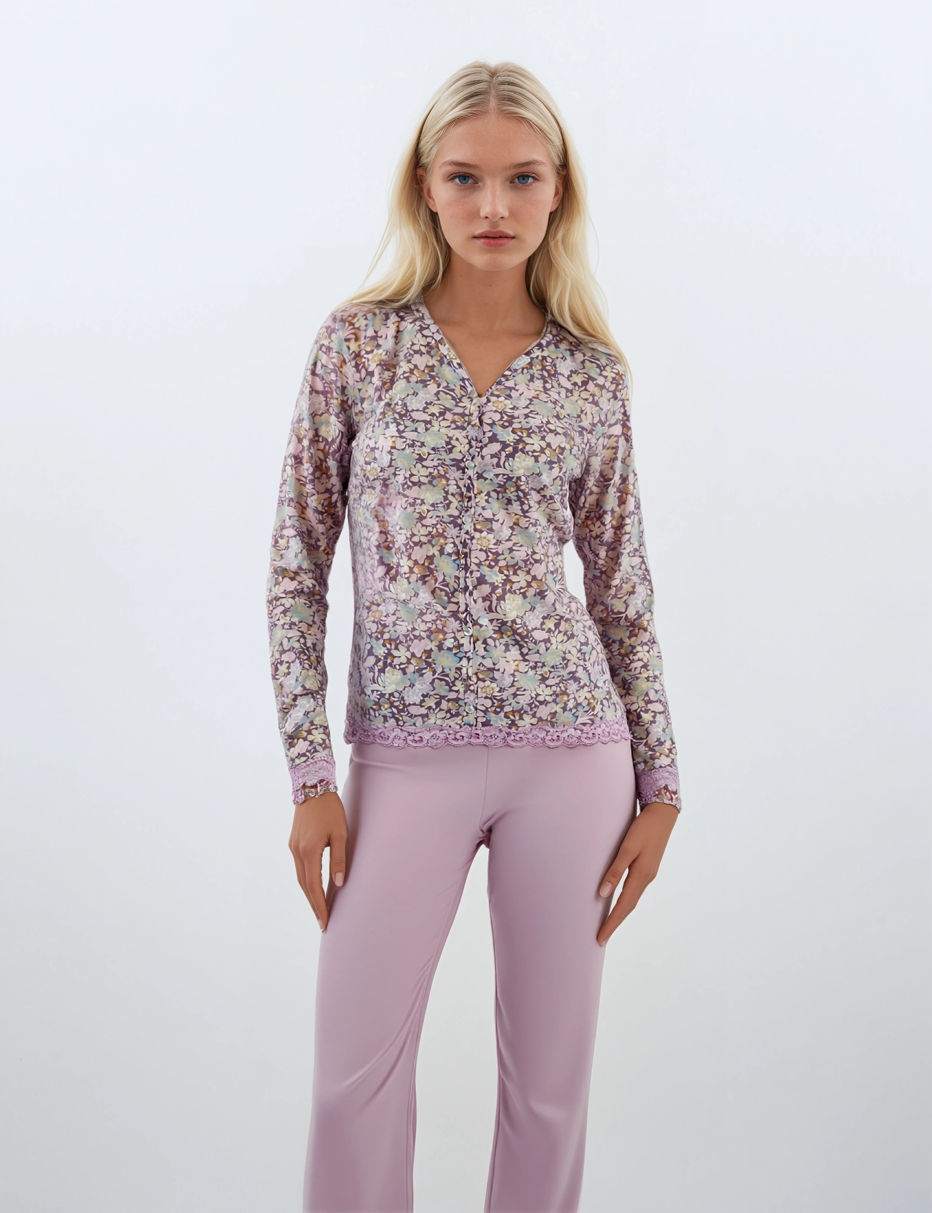 Pink Label - Pyjama Pink Flowers