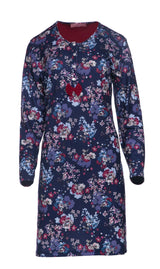 Pink Label - Nightgown Bordo Flowers