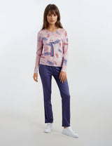 Pink Label - Pyjama Purple Leaves