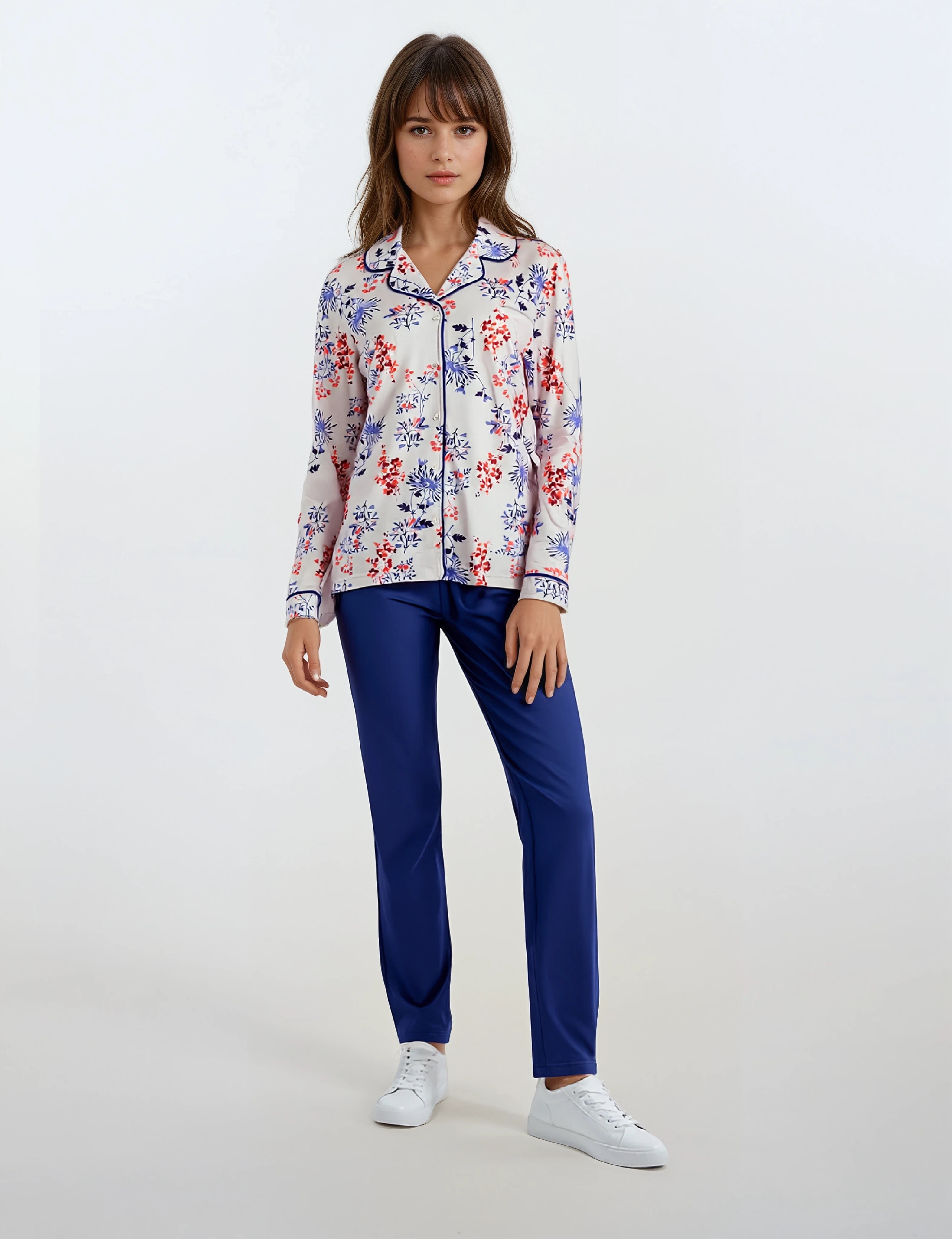 Pink Label - Pyjama Blue Flowers