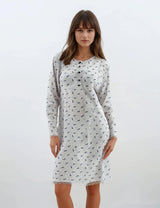 Pink Label - Nightgown White Flower