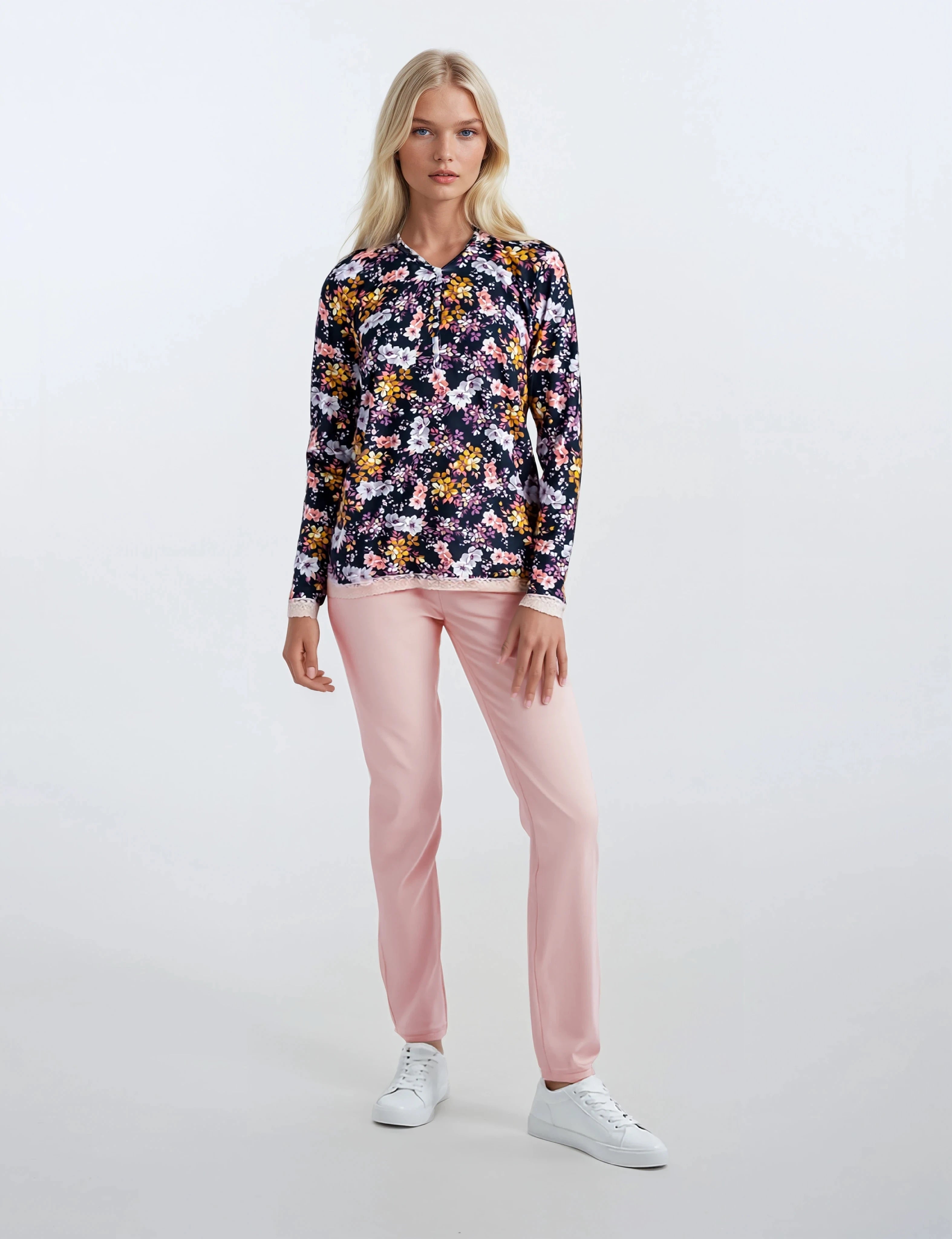Pink Label - Pyjama Black Flower