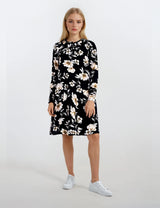 Pink Label - Nightgown Black Flowers