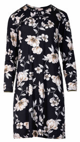 Pink Label - Nightgown Black Flowers