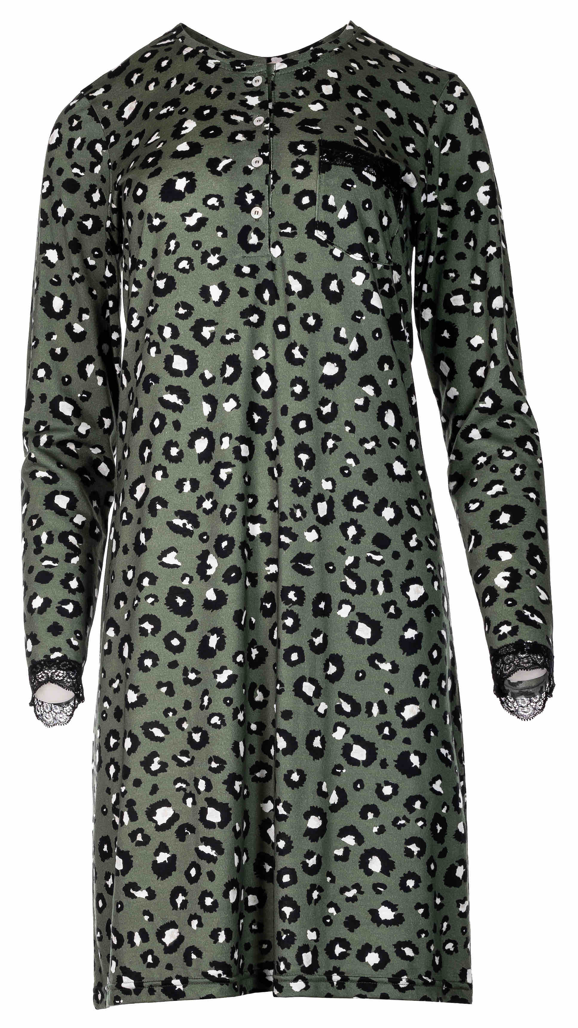 Pink Label - Nightgown Green Leo