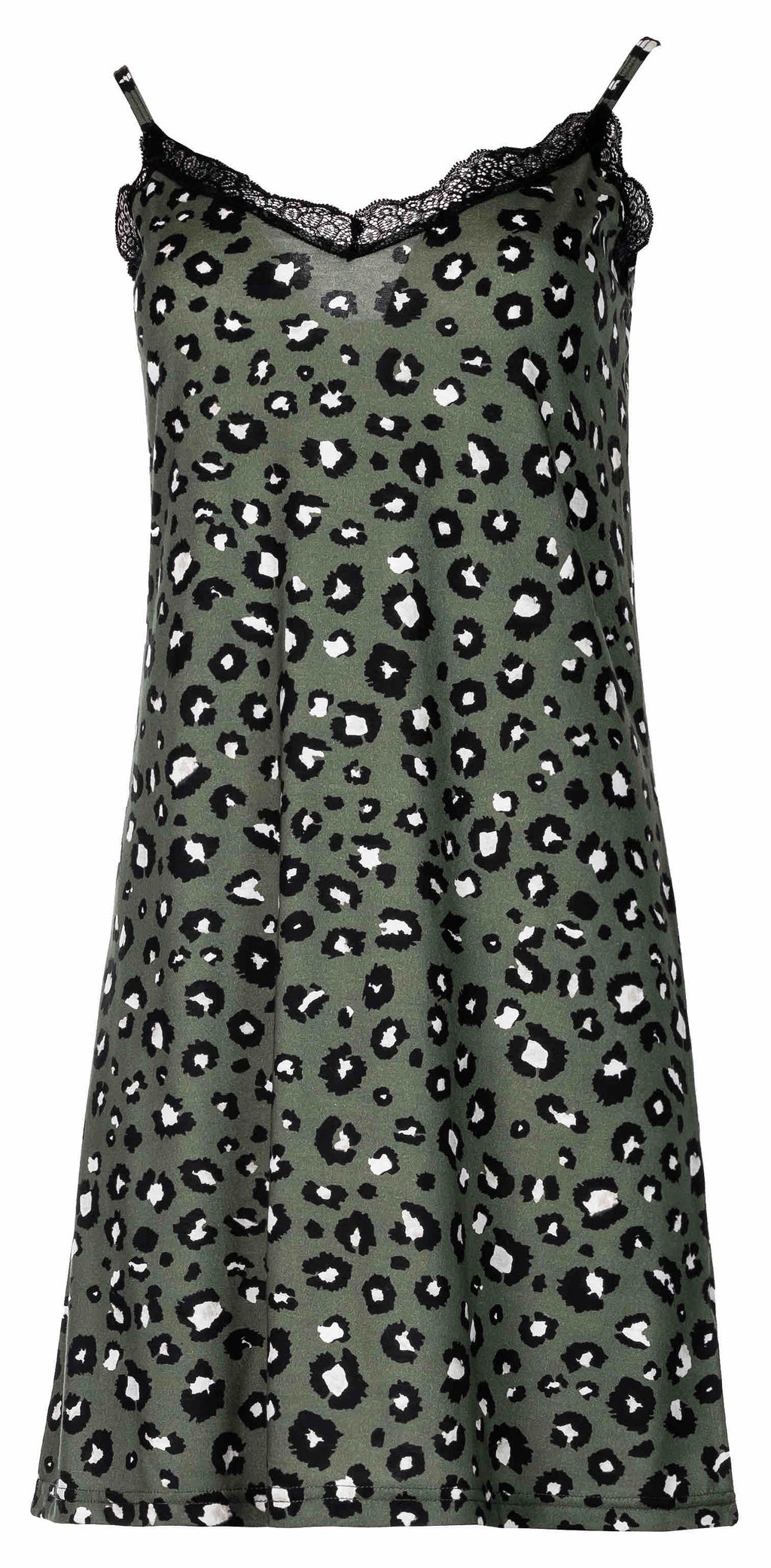 Pink Label - Nightgown+Robe 2Pcsgreen Leo