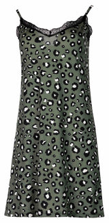 Pink Label - Nightgown+Robe 2Pcsgreen Leo