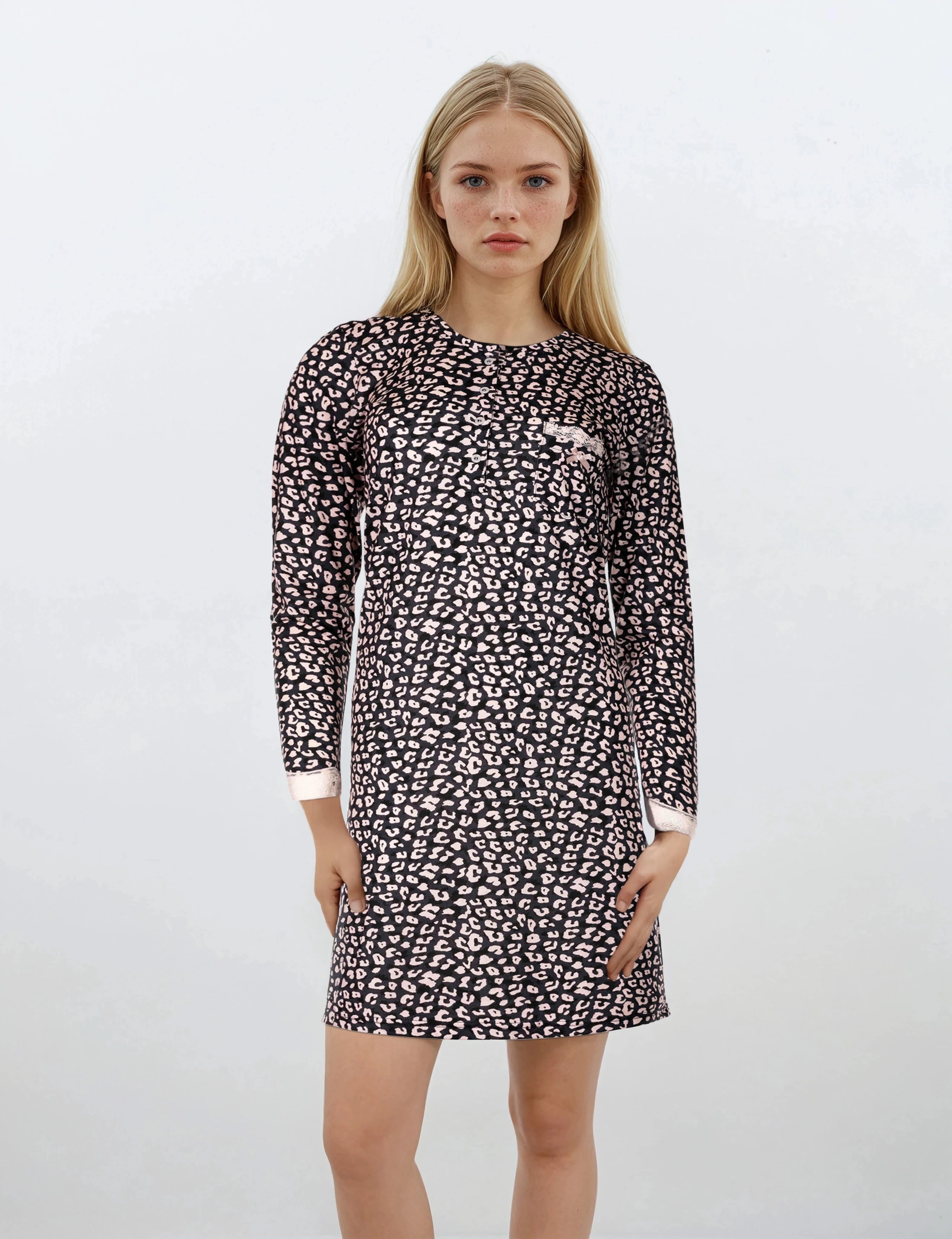 Pink Label - Nightgown Blue Leo