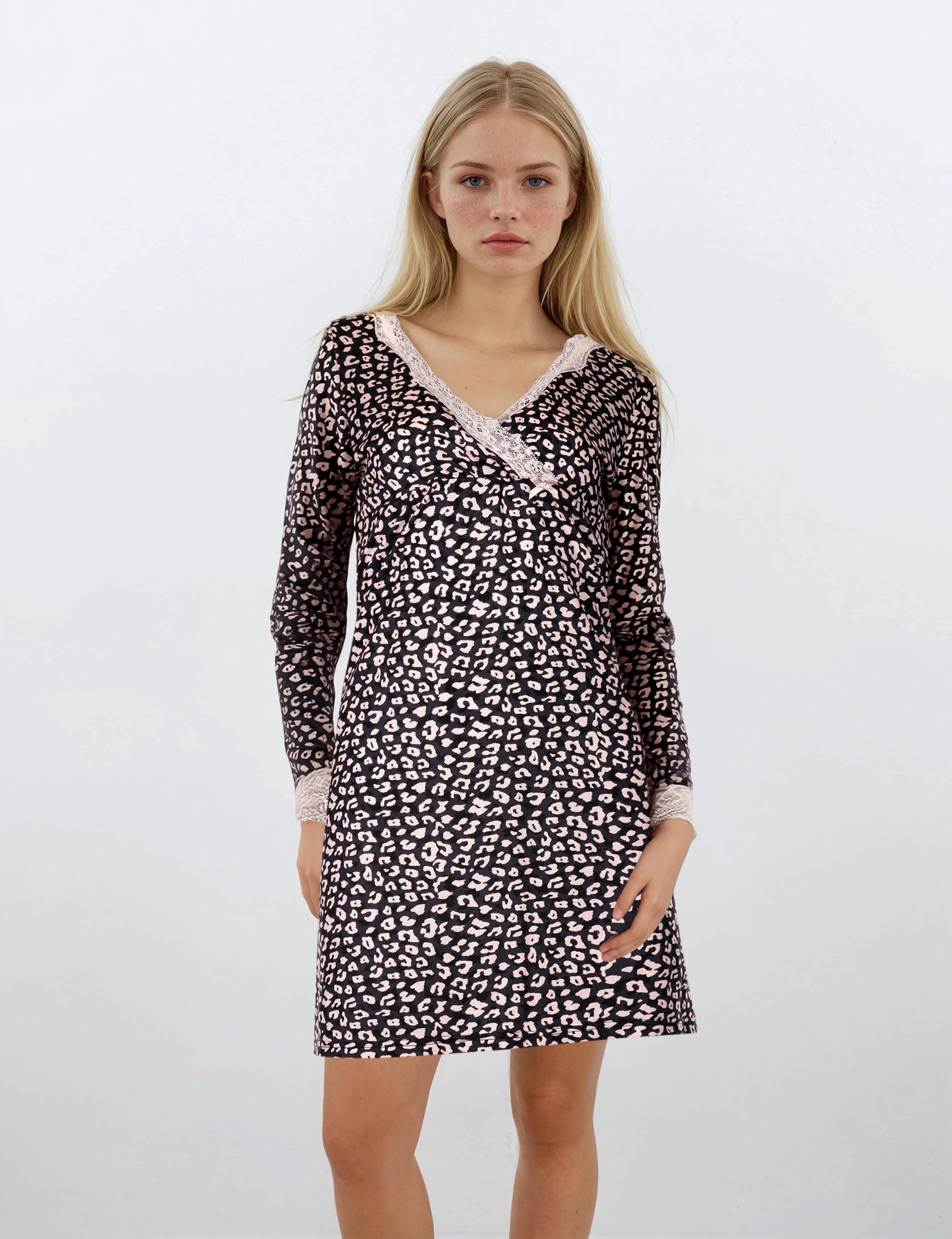 Pink Label - Nightgown Blue Leo