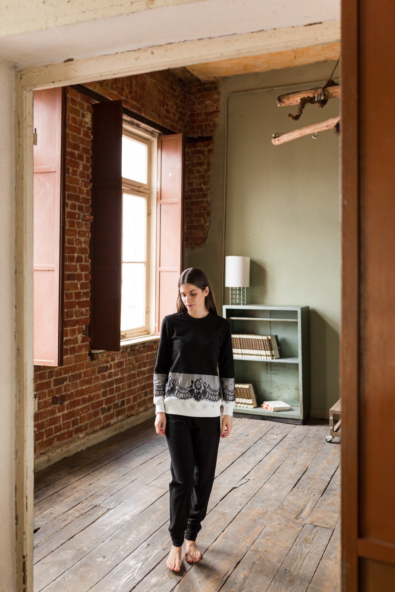 Pink Label - Homewear Black Lace