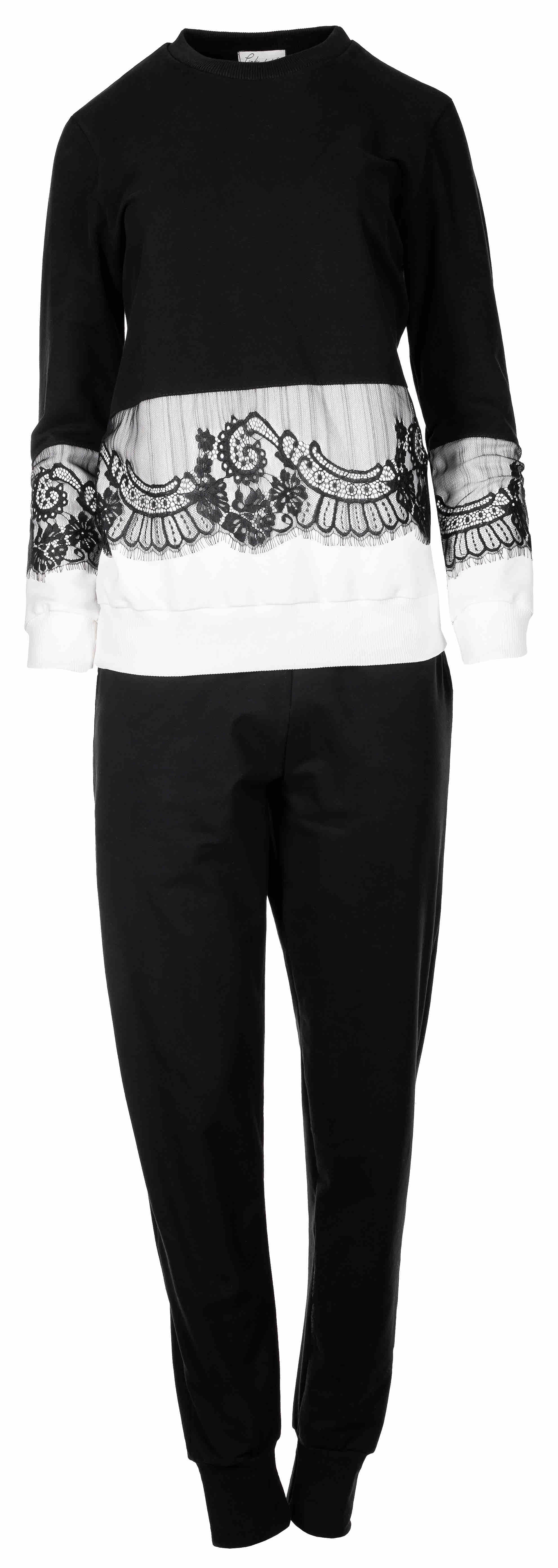Pink Label - Homewear Black Lace