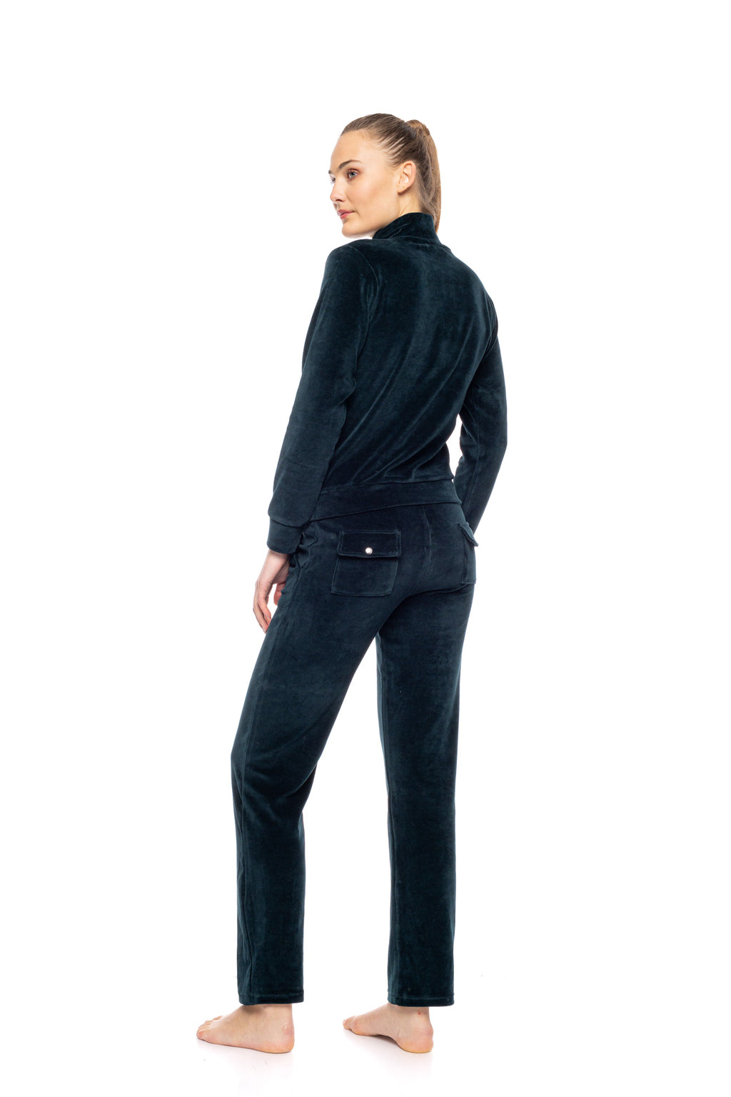 Pink Label - Velvet Tracksuit Nos High Neck