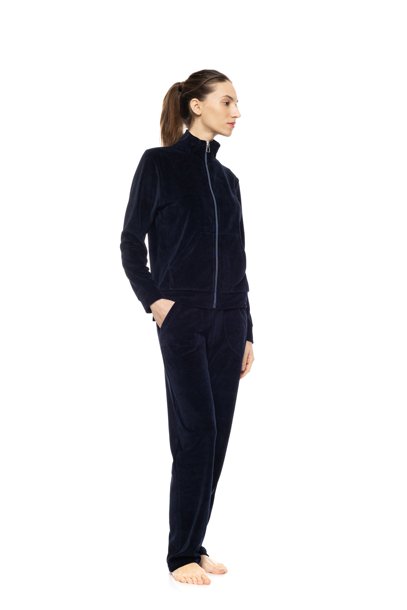 Pink Label - Tracksuit Velvet Nos High Neck