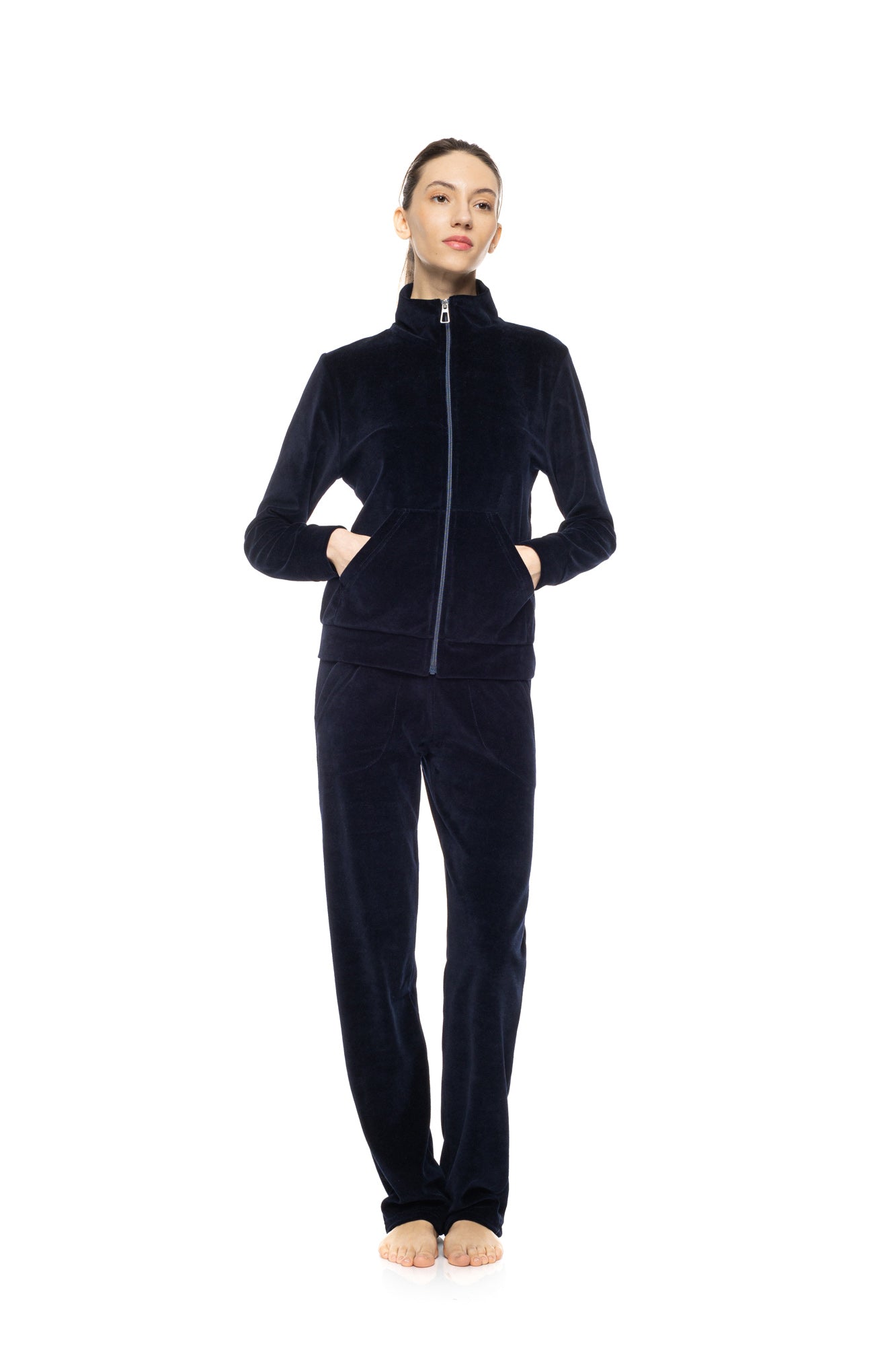 Pink Label - Tracksuit Velvet Nos High Neck
