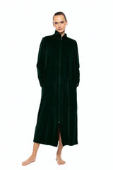 Pink Label - Robe Long Velvet Zipper Nos