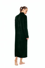 Pink Label - Robe Long Velvet Zipper Nos