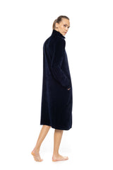 Pink Label - Robe Long Velvet Zipper Nos