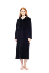 Pink Label - Robe Long Velvet Buttons Nos