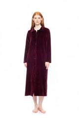 Pink Label - Robe Long Velvet Buttons Nos