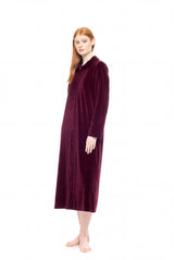 Pink Label - Robe Long Velvet Buttons Nos