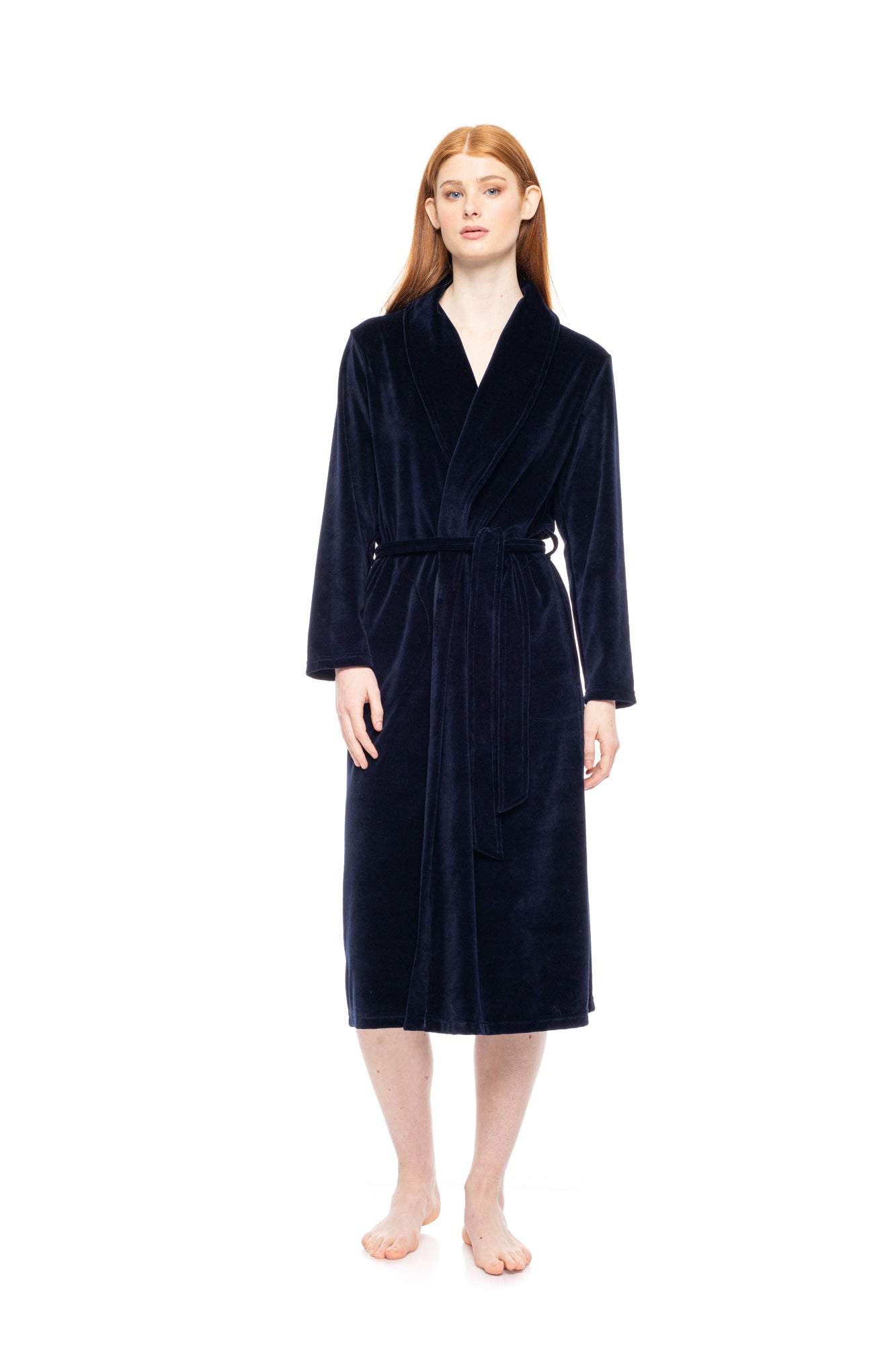 Pink Label - Robe Long Velvet Nos