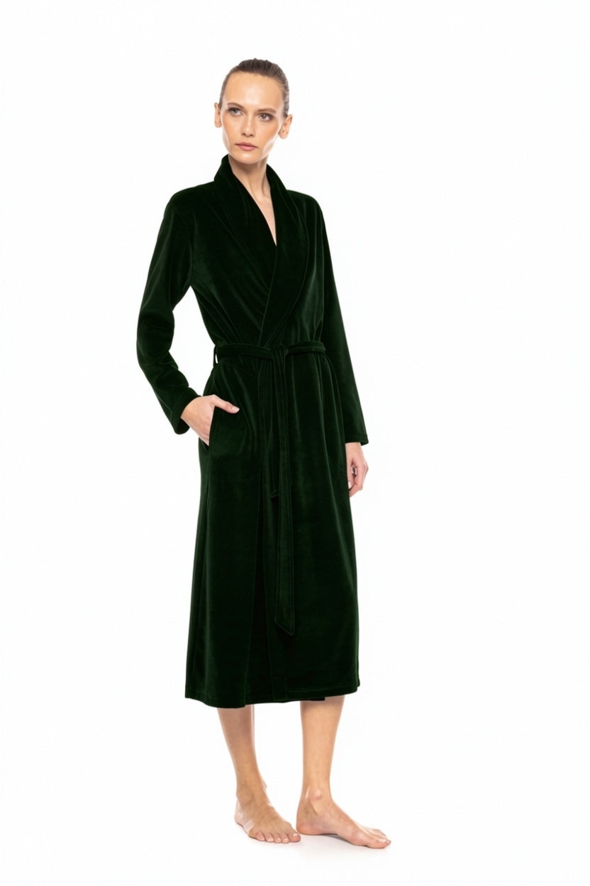 Pink Label - Robe Long Velvet Nos