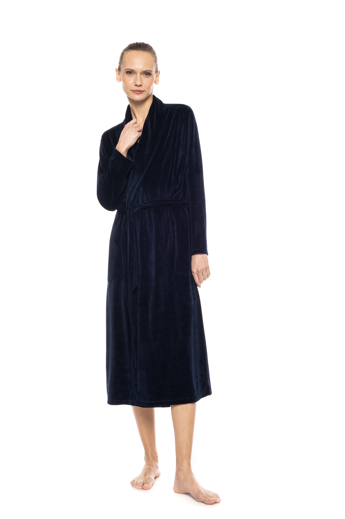 Pink Label - Robe Long Velvet Nos